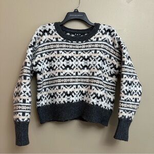 GAP Chunky Knit Alpaca Blend Crew Neck Sweater